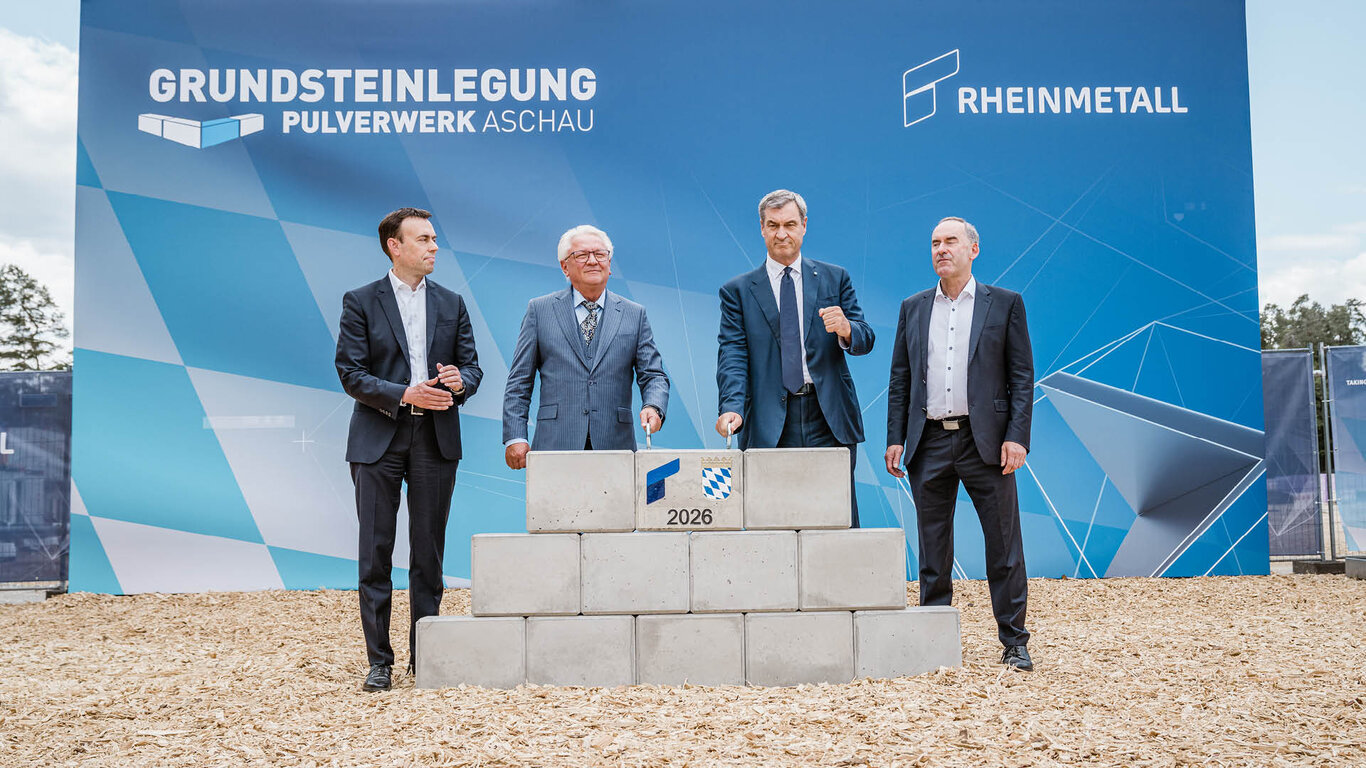 Grundsteinlegung für Pulverwerk Aschau bei der Nitrochemie