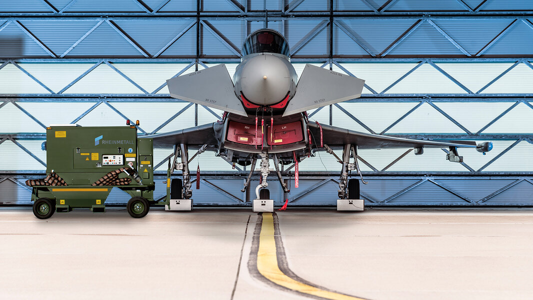 Rheinmetall MSU-GP 200T air start unit with Eurofighter