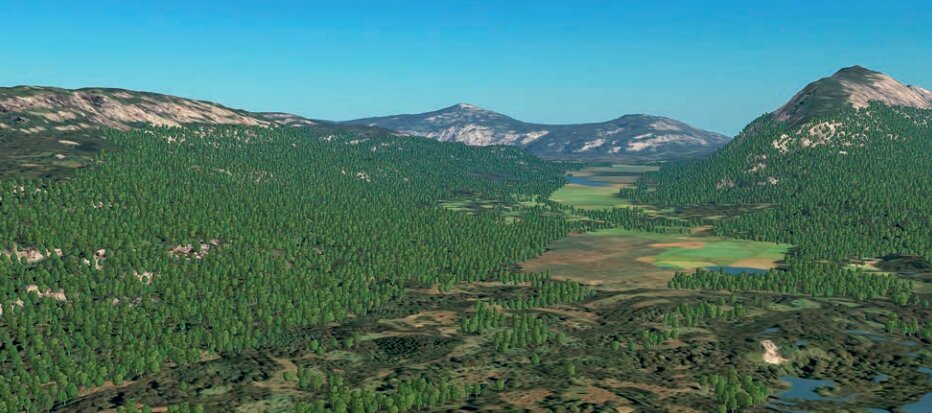 Landschaft im Sichtsystem DISI®-Xtreme