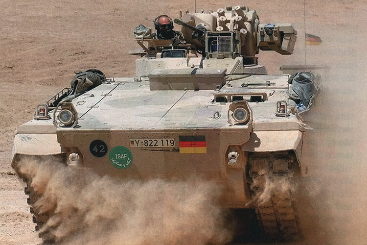 A Marder1A5 on the move with ISAF in Afghanistan. Source: Bundeswehr