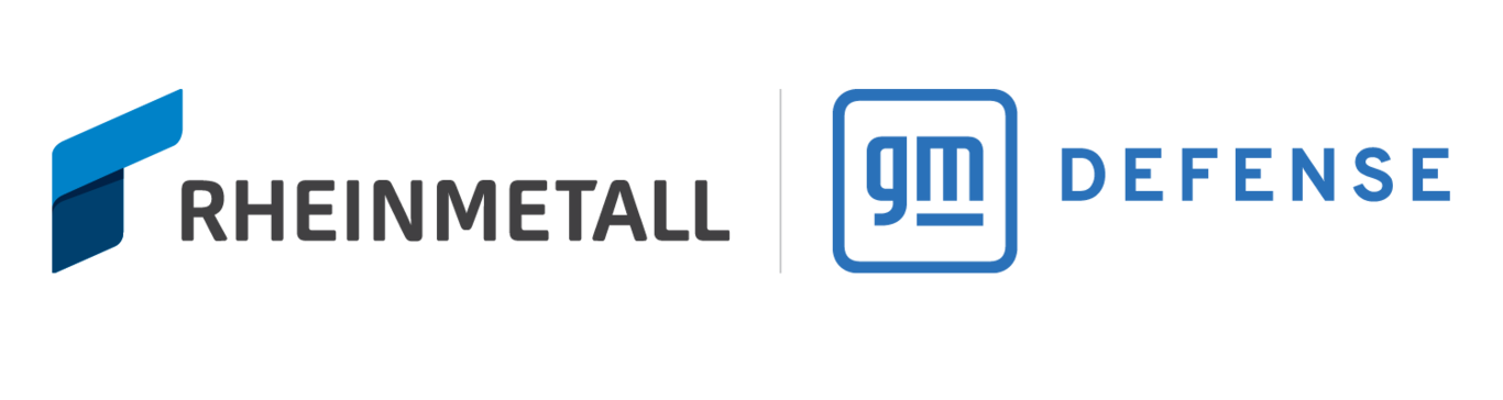 Logo partnership American Rheinmetall and GM Defense