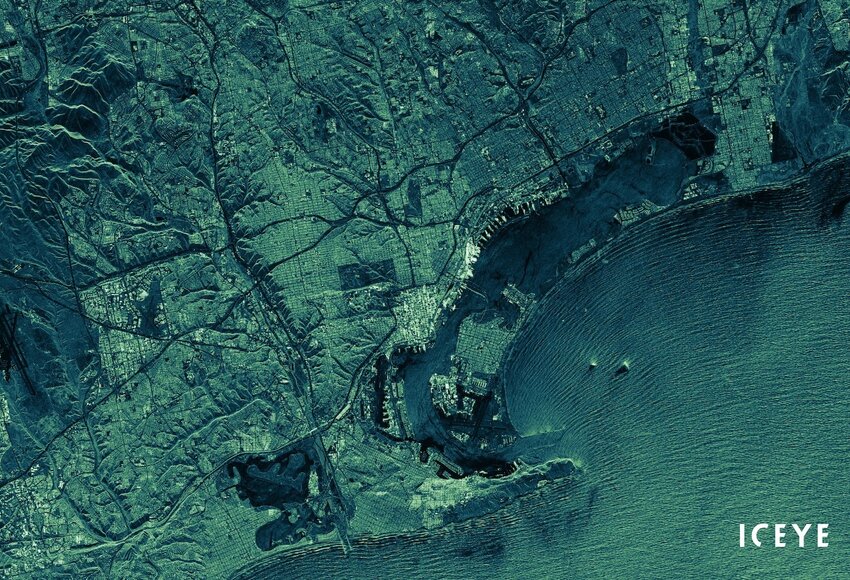 With its advanced satellite technology, Finnish company ICEYE provides high-resolution images of the Earth’s surface – even at night or in cloudy or foggy conditions. (Image: ©ICEYE)